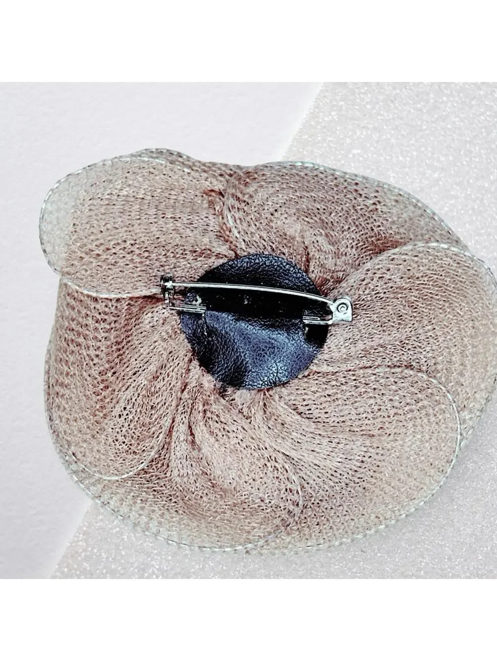 6871. Handmade Bronze Sequin Huge Brooch